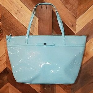 kate spade turquoise tote bag